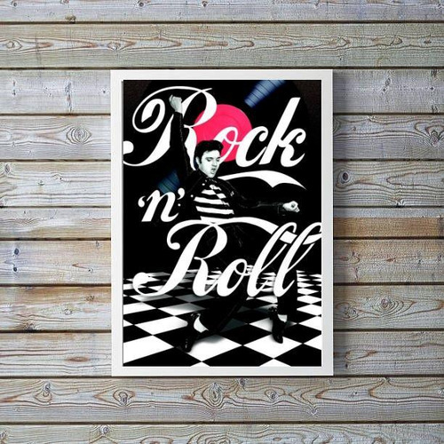 Cuadro decorativo Roll de Elvis, 33 x 24 cm