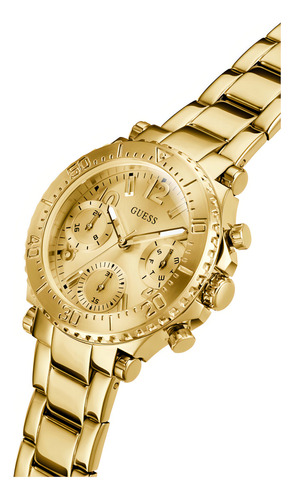 Reloj De Pulsera Guess Cosmic Gw0465l1 analógico color dorado