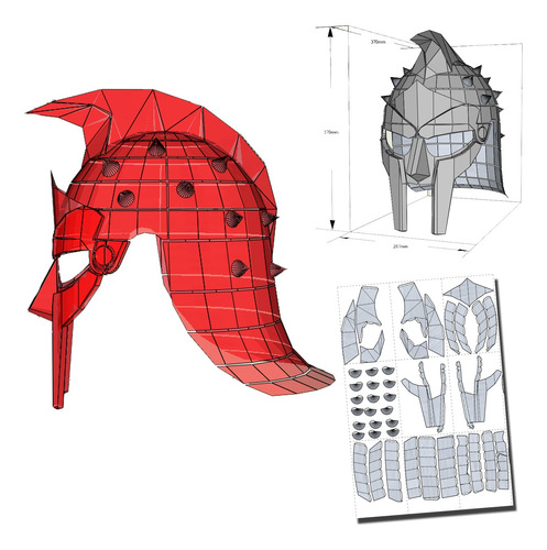 Casco Gladiador Papercraft Foam