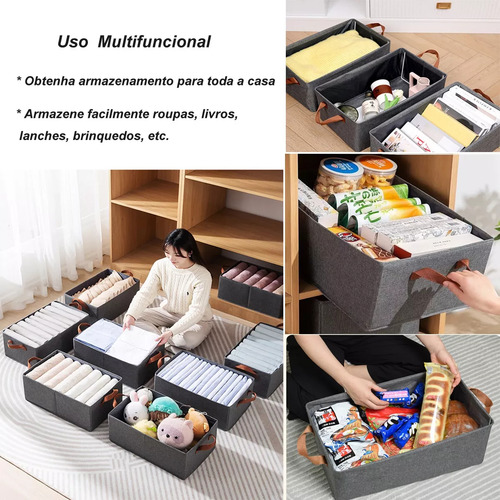 Kit 2, Organizador De Armario, Cesta Plegable Multiusos, Nue