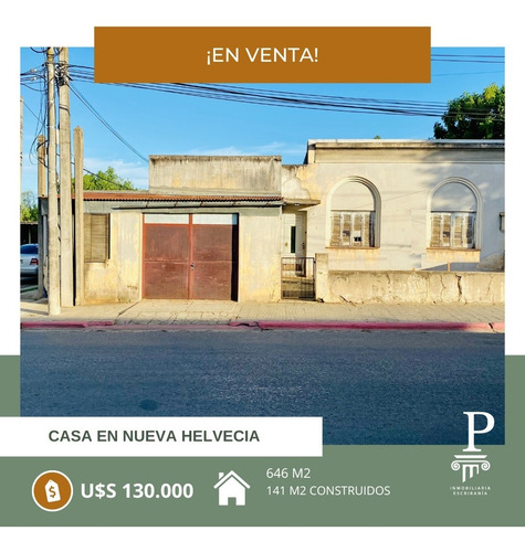 Imagen 1 de 5 de Casa En Venta A Remodelar En Esquina En El Centro De Nueva Helvecia