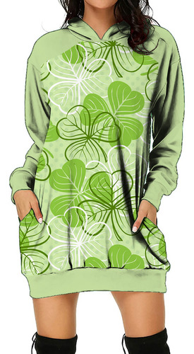 Vestido Y Estampado Del Día De San Patricio Para Mujer, Con