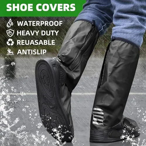 Cubrezapatos Impermeables Desoto Premium Con Cremallera Y Re