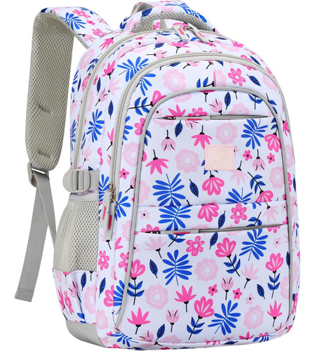 Mochila Niñas Mygoo | Colección Euclides | Diseño Flor Rosa