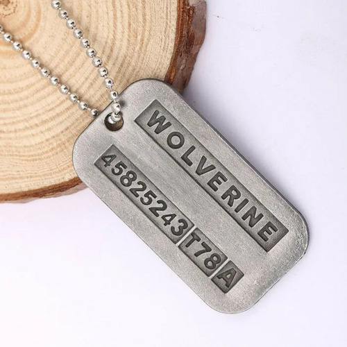 Collar Xmen Logan Wolverine Saga Pelicula 1 Chapa 50x25mm
