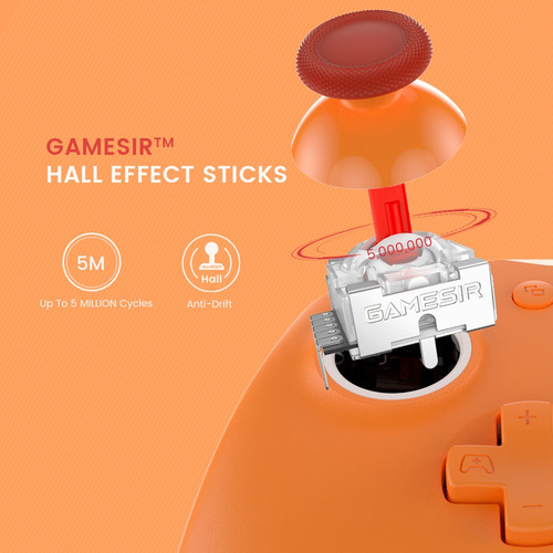 Controlador Con Cable Gamesir G7 Se Para Pc/xbox One Color Naranja Oscuro