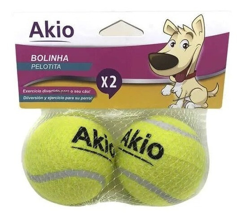 Set 2 Pelotas De Tenis 2 Juguete Mascotas Perros Pawise