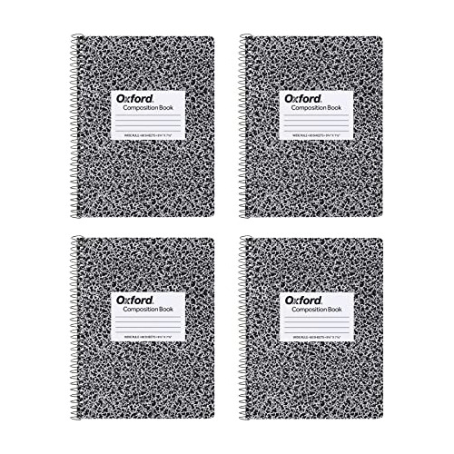 Cuadernos De Composición Espiral, Paquete De 4, Papel ...