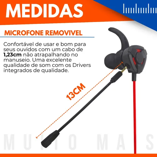 Auriculares intraurales para juegos Xtrad Sonora Natural LC-864 LC-864 rojos