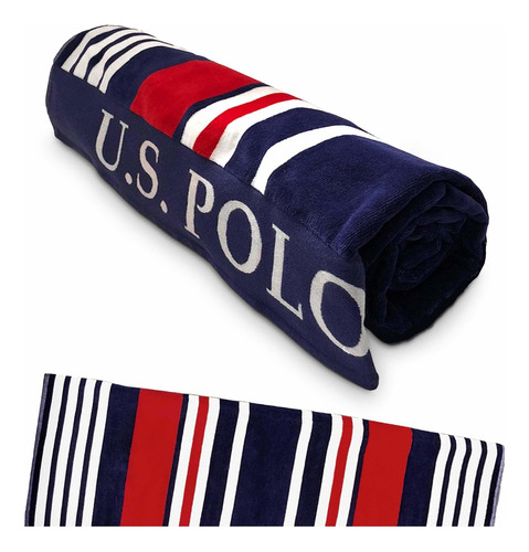 U.s. Polo Assn. Toalla De Playa De Gran Tamaño (40 X 70 Pu.