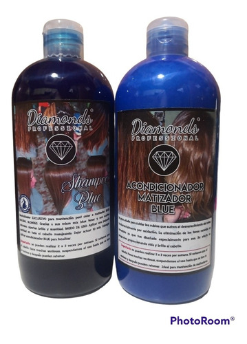 Set Shampoo Y Acondicionador Blue 500ml Diamonds