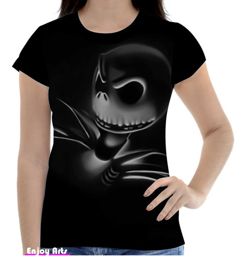 Camisa Camiseta Feminina Estranho Mundo Jack Tim Burton 8