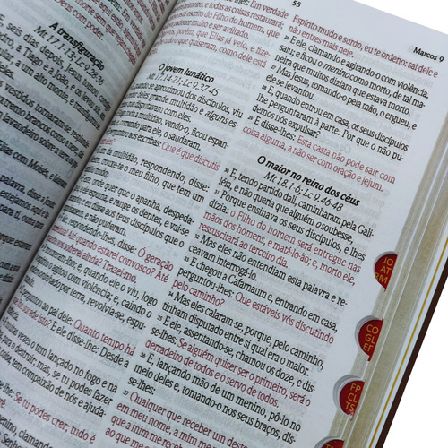 Biblia Sagrada Rc Dicionario E Concordancia Letra Gigante Capa Luxo Azul Com Indice Lateral Palavras De Jesus Em Vermelho