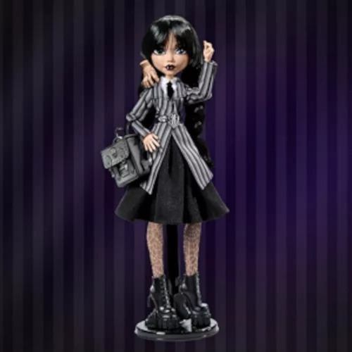 Muñeca Y Accesorios Monster High Wednesday Addams, 25 Cm