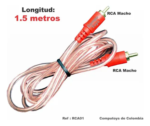 Cable Rca A Rca 1x1 Video O Audio Monofonico 1.8 M Computoys