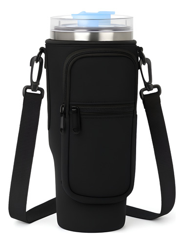Bolso Funda Para Vaso Stanley Quencher Ajustable Neoprene Negro