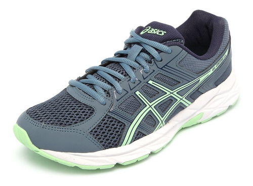 Tênis Asics Feminino Gel Contend 4 A Azul Corrida/ Caminhada