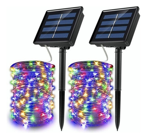 Cadena De Luces Solares, Decoración Navideña, 6 X 20 M, 200