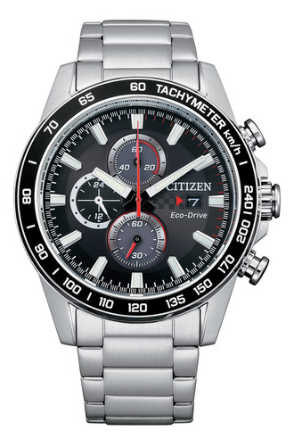 Reloj Citizen 61635 Ca0780-52e Hombre Ecodrive Chrono Racing Color del fondo Negro 61635