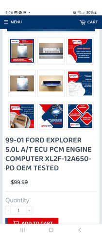 Computadora Ford Explorer 99/2002 Motor 5.0 