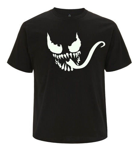 Remera Venom Se Ilumina En La Oscuridad 100% Algodón