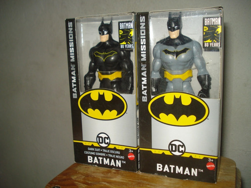 Lote 2 Figuras Batman Missions 80  Years Excelente Estado