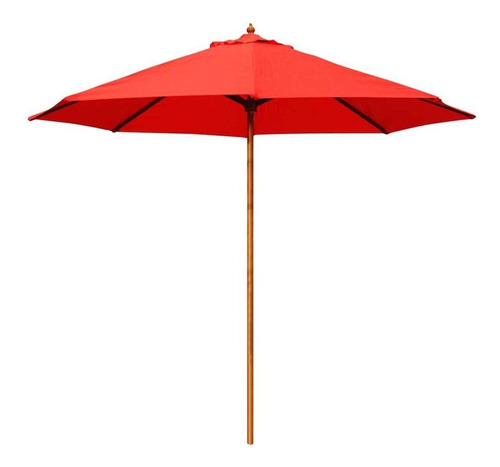 Parasol D/jardin 2.70mts Rojo