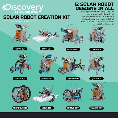 Discovery Kids Mindblown Stem - Robot Solar Para Crear 190 P