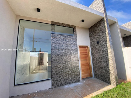 Imagem 1 de 15 de Casa Para Venda Em Ponta Grossa, Cará-cará, 2 Dormitórios, 1 Banheiro, 1 Vaga - _1-2068010