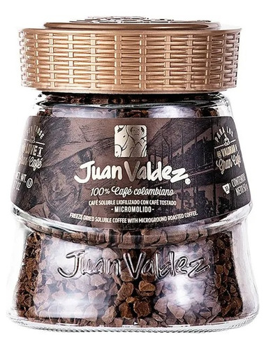 Frasco Café Liofilizado Juan Valdez Tradicional 95g