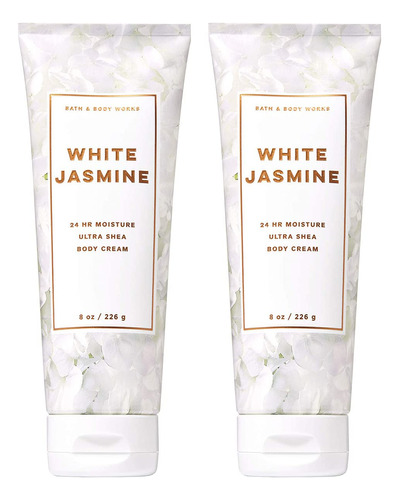 Bath And Body Works White Jasmine 2 Pack Ultra Shea Crema C.