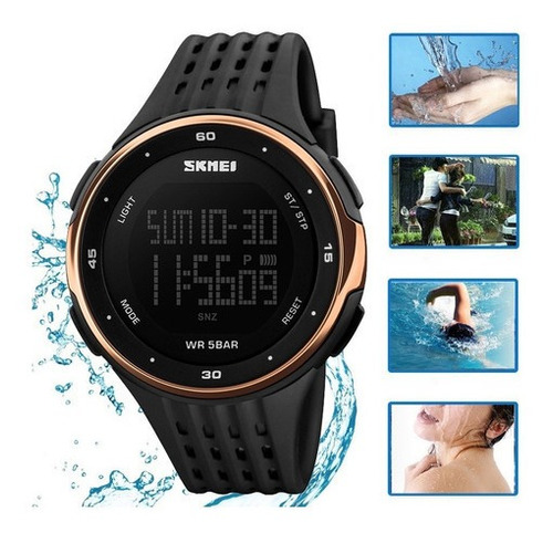 Skmei - Reloj Deportivo Sumergible Digital Para Mujer