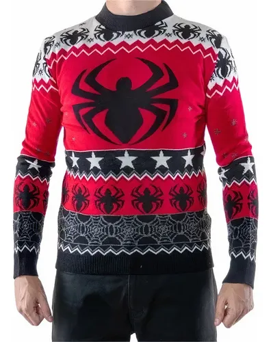 Su ter Navide o Unisex Ugly Sweater Spiderman Env o gratis