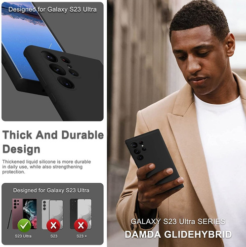 Imagen 8 de 10 de Carcasa Para Samsung S23 Ultra Silicon Protector + Hidrogel