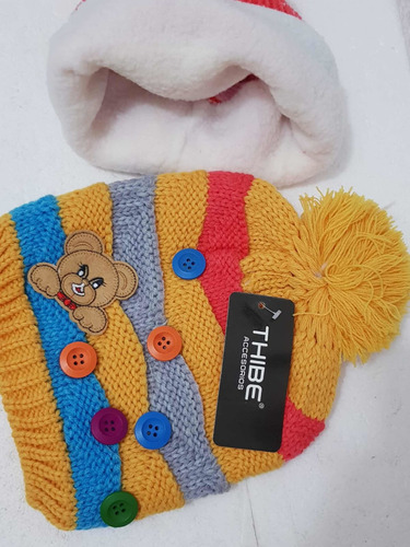 Gorros Niños, Bebés, Tejidos Forrados En Polar