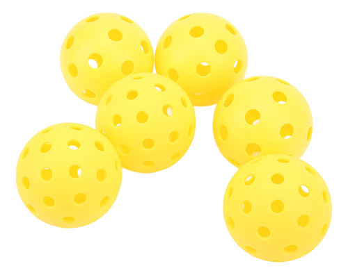 Bolas De Pickleball Para Exteriores, 6 Unidades, 26 Agujeros