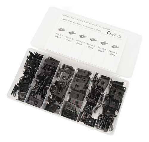 Kit De Clips Para Tuercas En U Para Coche, Fijación Estable,