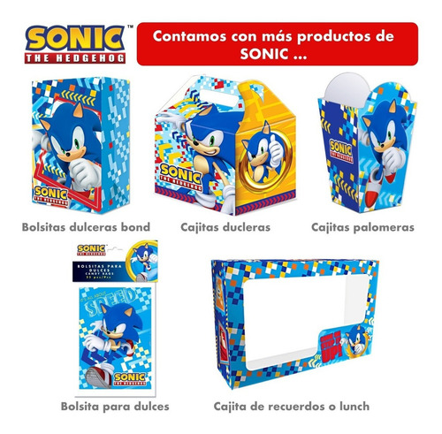 Vela Pastel Cumpleaños Sonic Artículo Fiesta Son0h1
