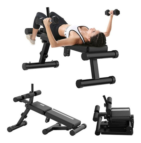 Imagen 2 de 10 de Banca Multifuncional Pesas Pectorales Silla Múltiples Gym