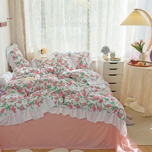 Juego Sabanas Ropa De Cama+funda De Plumon 1.5plazas Hsjjhb9