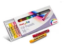 Comprar 16 Pasteles Gises Tizas Aceite Pentel Arts Redondos Colores