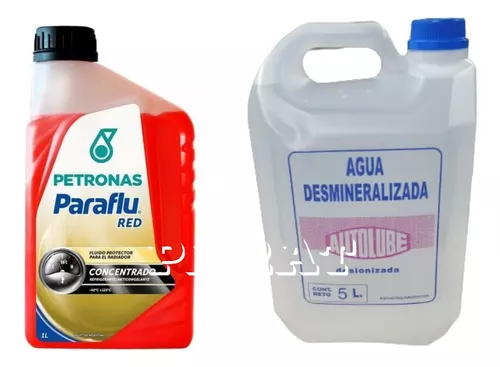 Kit Refrigerante Paraflu Red 1 L+agua Destilada Dei 5 L
