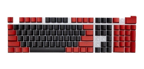 Imagen 3 de 3 de Keycaps Set Color Rojo + Negro