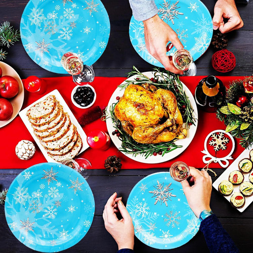 48 Piezas De Suministros Para Fiestas De Copos De Nieve Cong