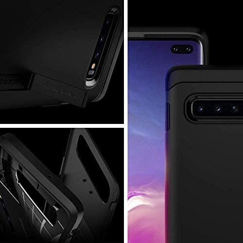 Imagen 4 de 8 de Funda Spigen Tough Armor Para Galaxy S10 Plus Negro