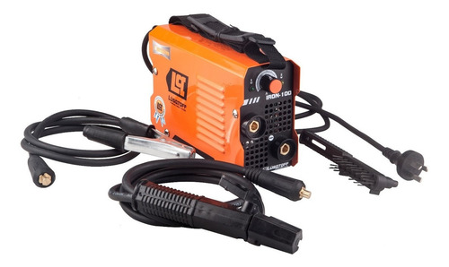 Soldadora inverter Lüsqtoff Iron-100 naranja y negra 50Hz/60Hz 220V
