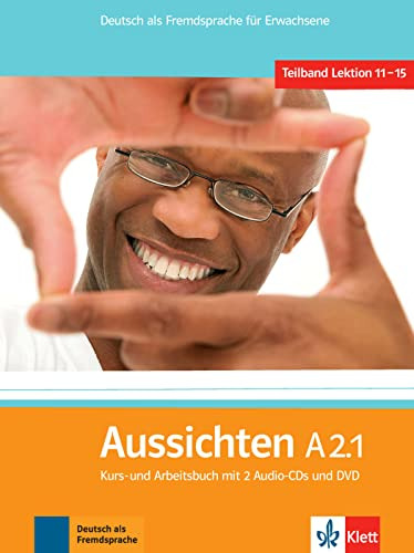 Libro Aussichten A2.1 Kurs/arbeitsbuch + 2 Audio Cds + Dvd