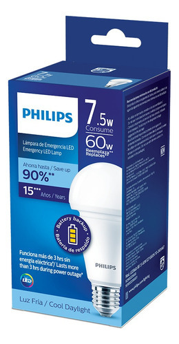 Foco Led 5w Calida Philips 1 Pza Color de la luz Blanco neutro