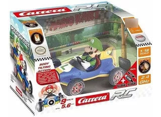 Mario Kart Carrera Rc - Luigi Auto Mach 8 A Control Remoto