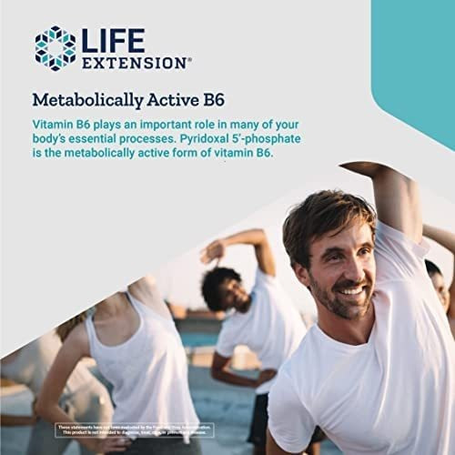 Life Extension Piridoxal 5-fosfato 100 Mg P5p Essential V